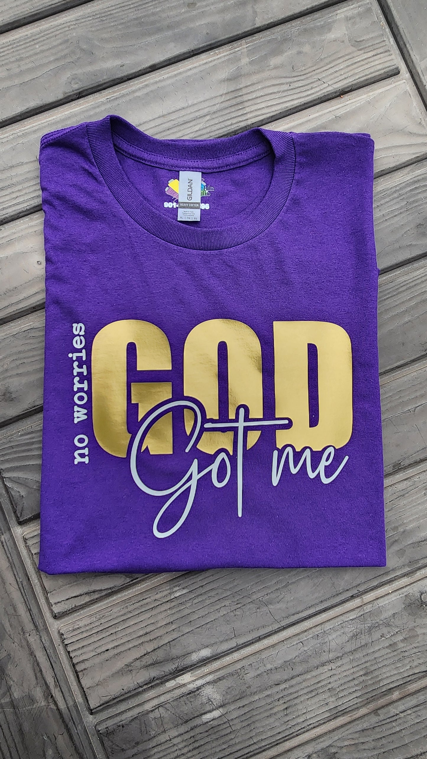No Worries God Got Me Tee (HTV)
