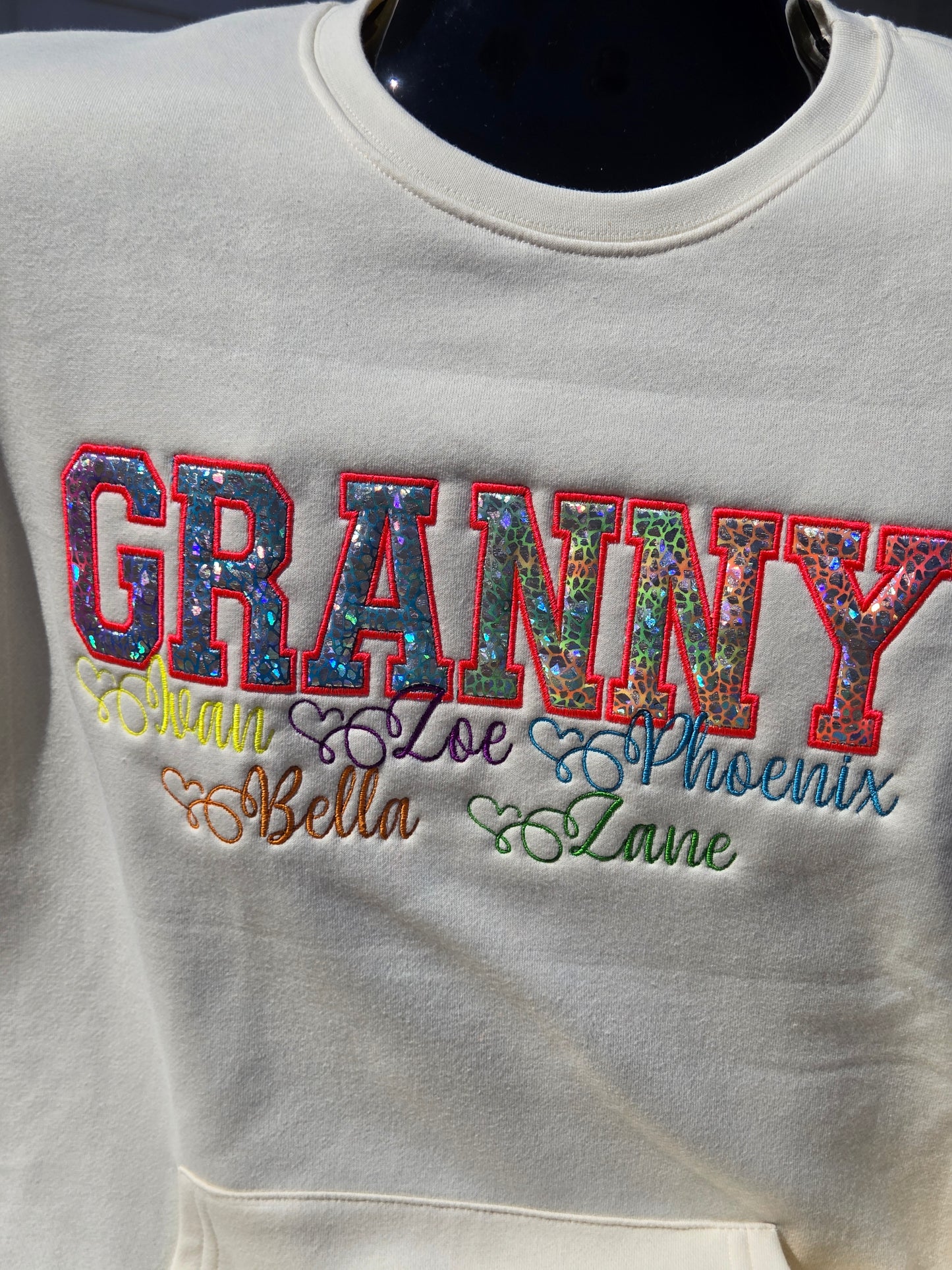 Granny Applique Crewneck