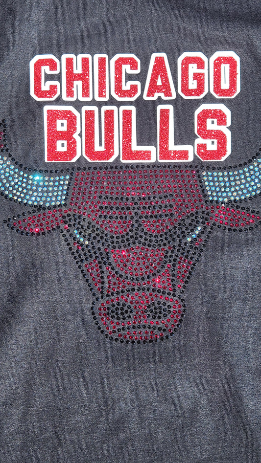 Chicago Bulls Rhinestone/HTV Tee