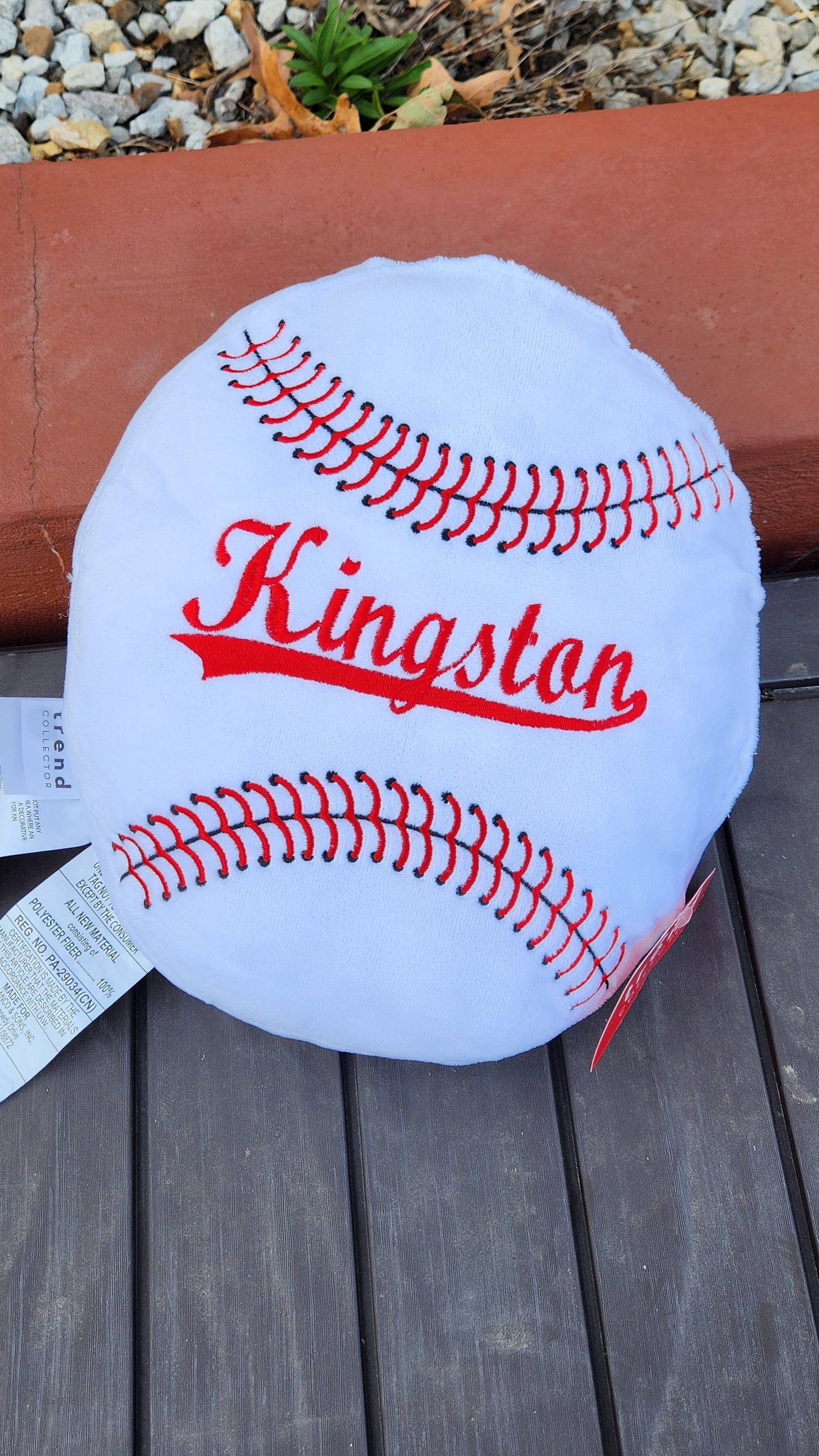 Baseball Pillow (Embroidered)