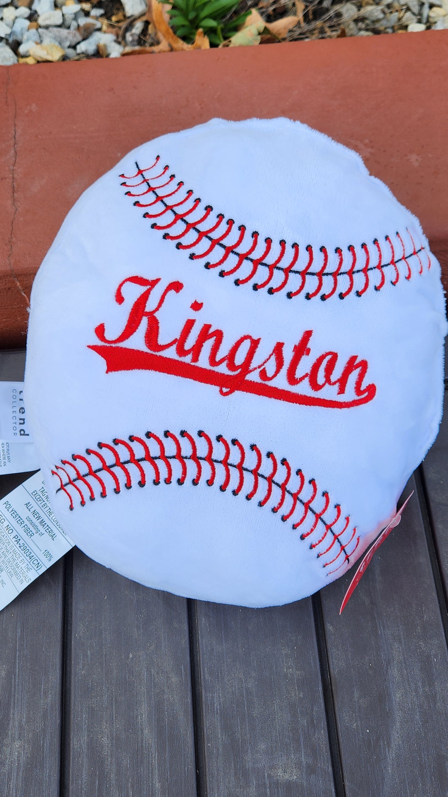 Baseball Pillow (Embroidered)