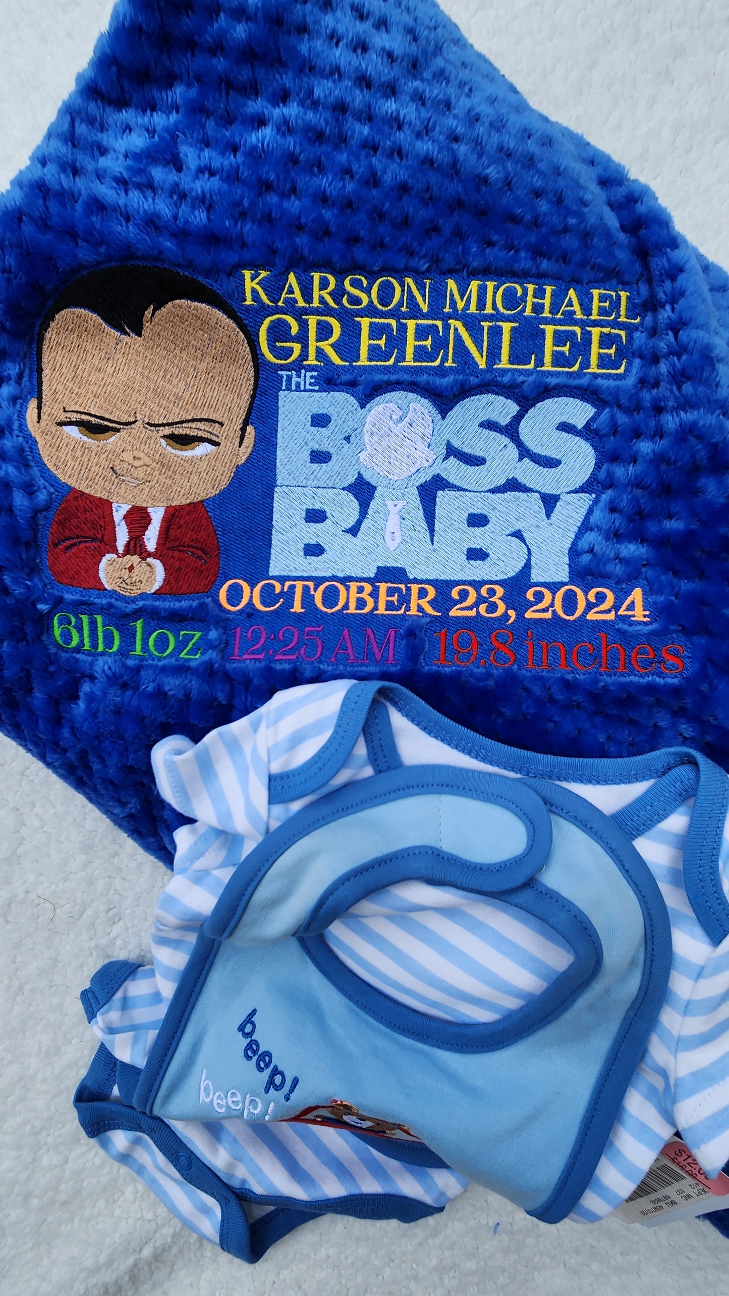 Custom Boss Baby Blanket