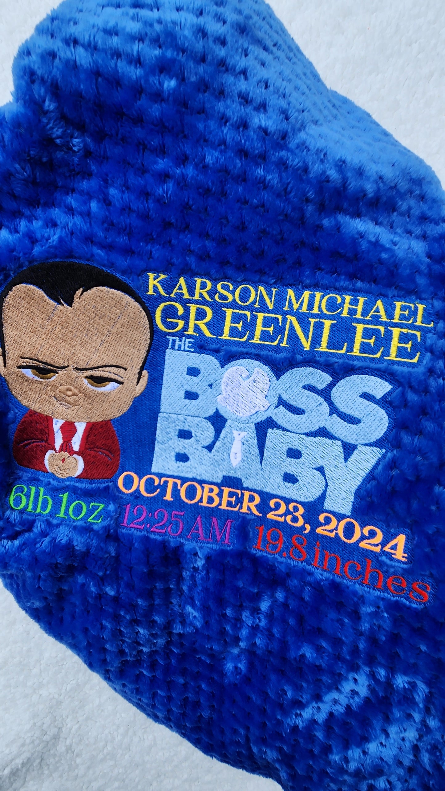 Custom Boss Baby Blanket