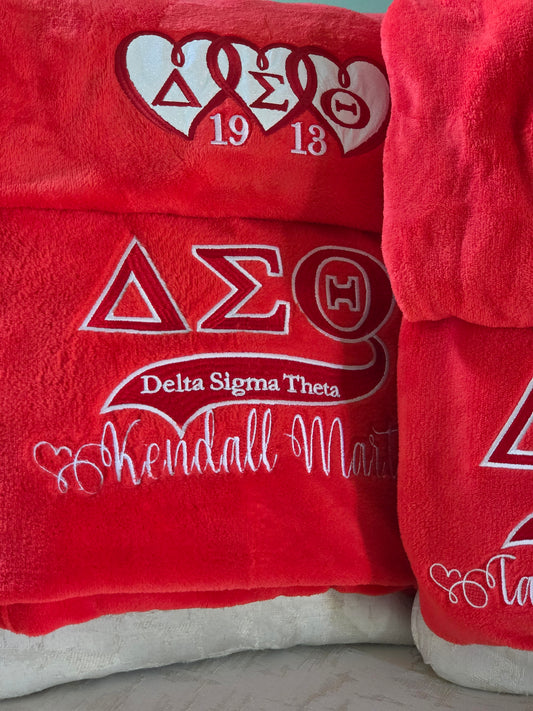 Custom Greek Throw/Blanket