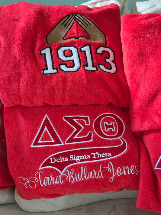 Custom Greek Throw/Blanket