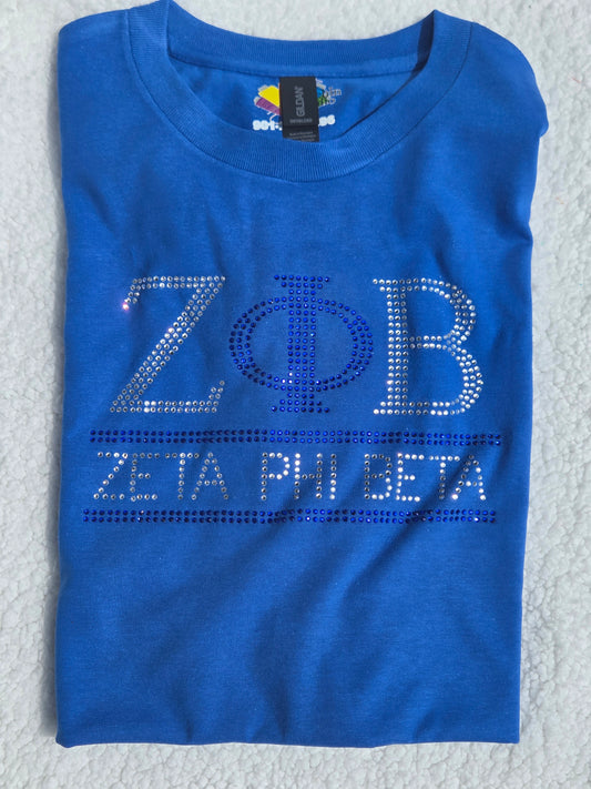 Zeta Phi Beta Greek Letters Tee