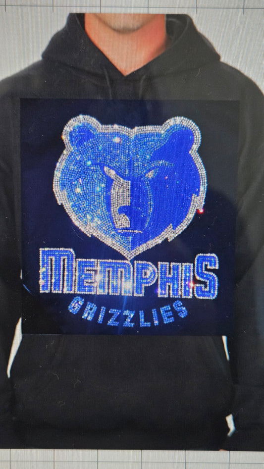 Rhinestone Grizzlies Hoodie