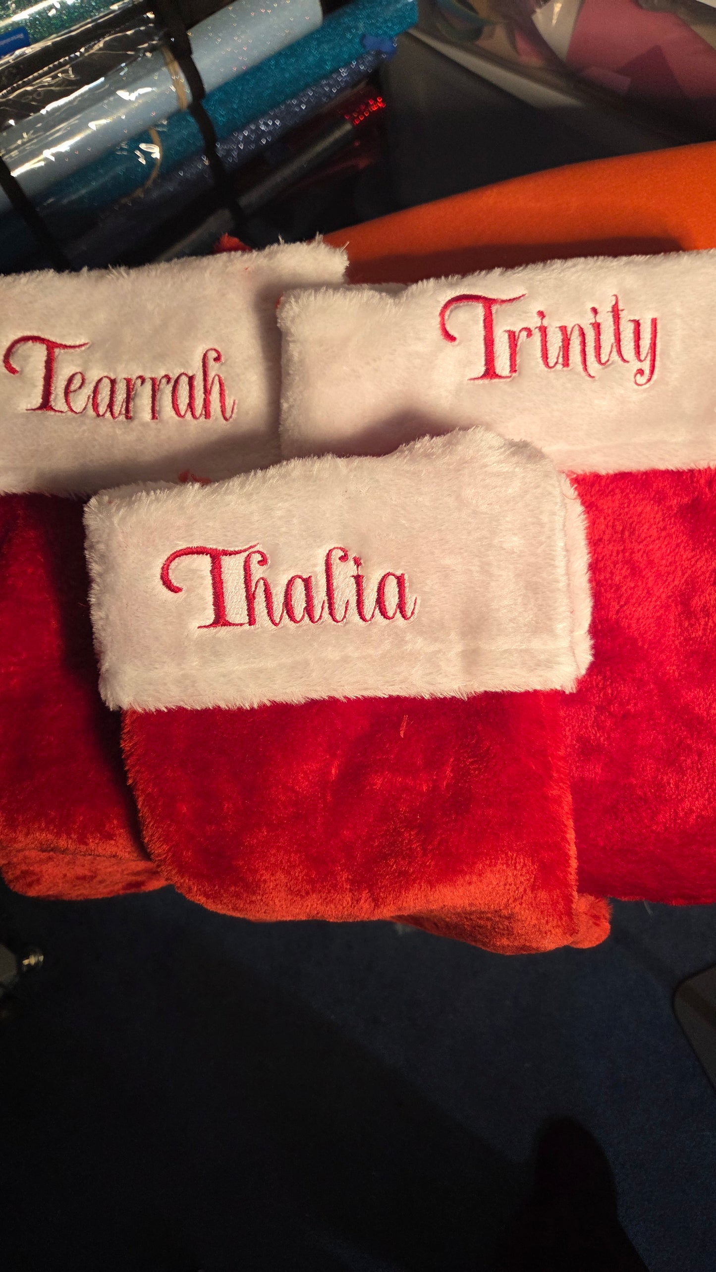 Embroidered Christmas Stocking