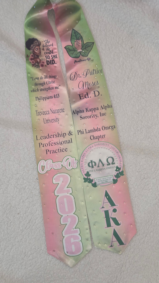 Custom Grad Stole