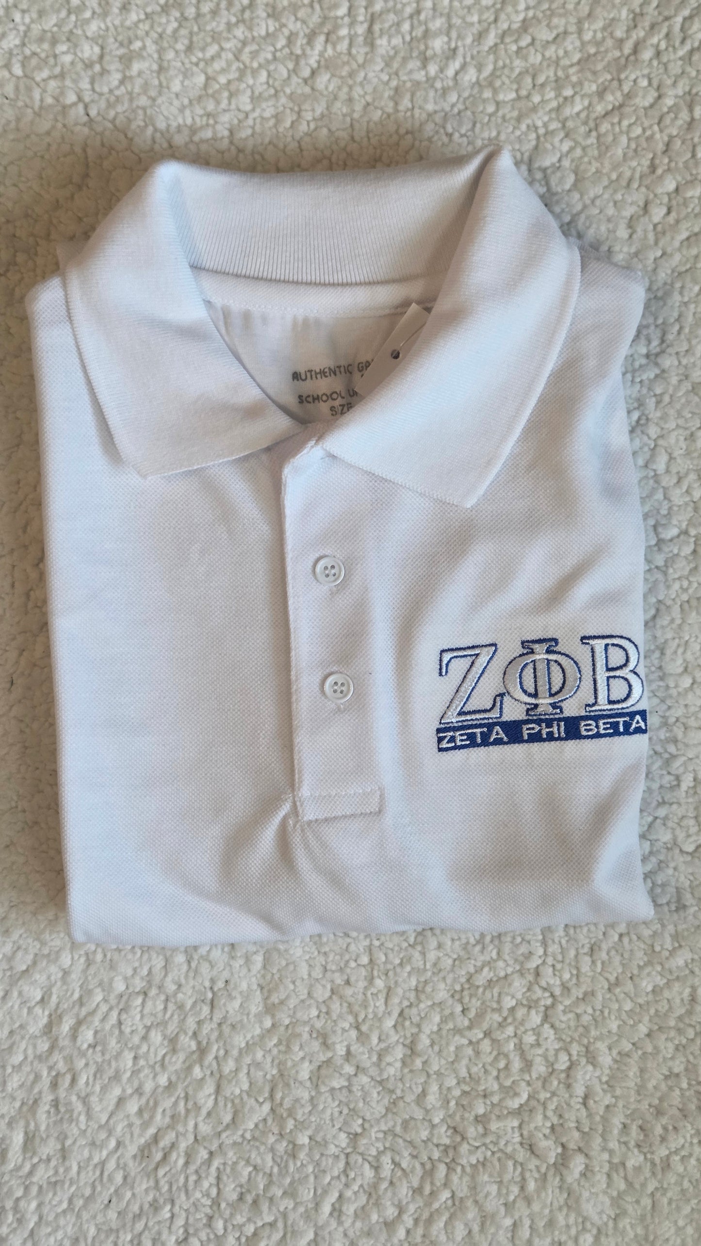 Zeta Phi Beta Embroidered Design