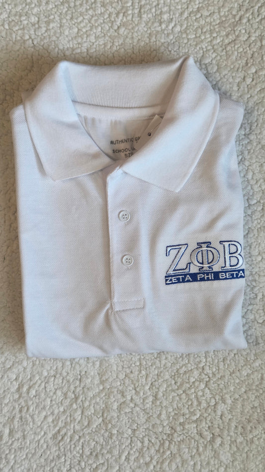 Zeta Phi Beta Embroidered Design