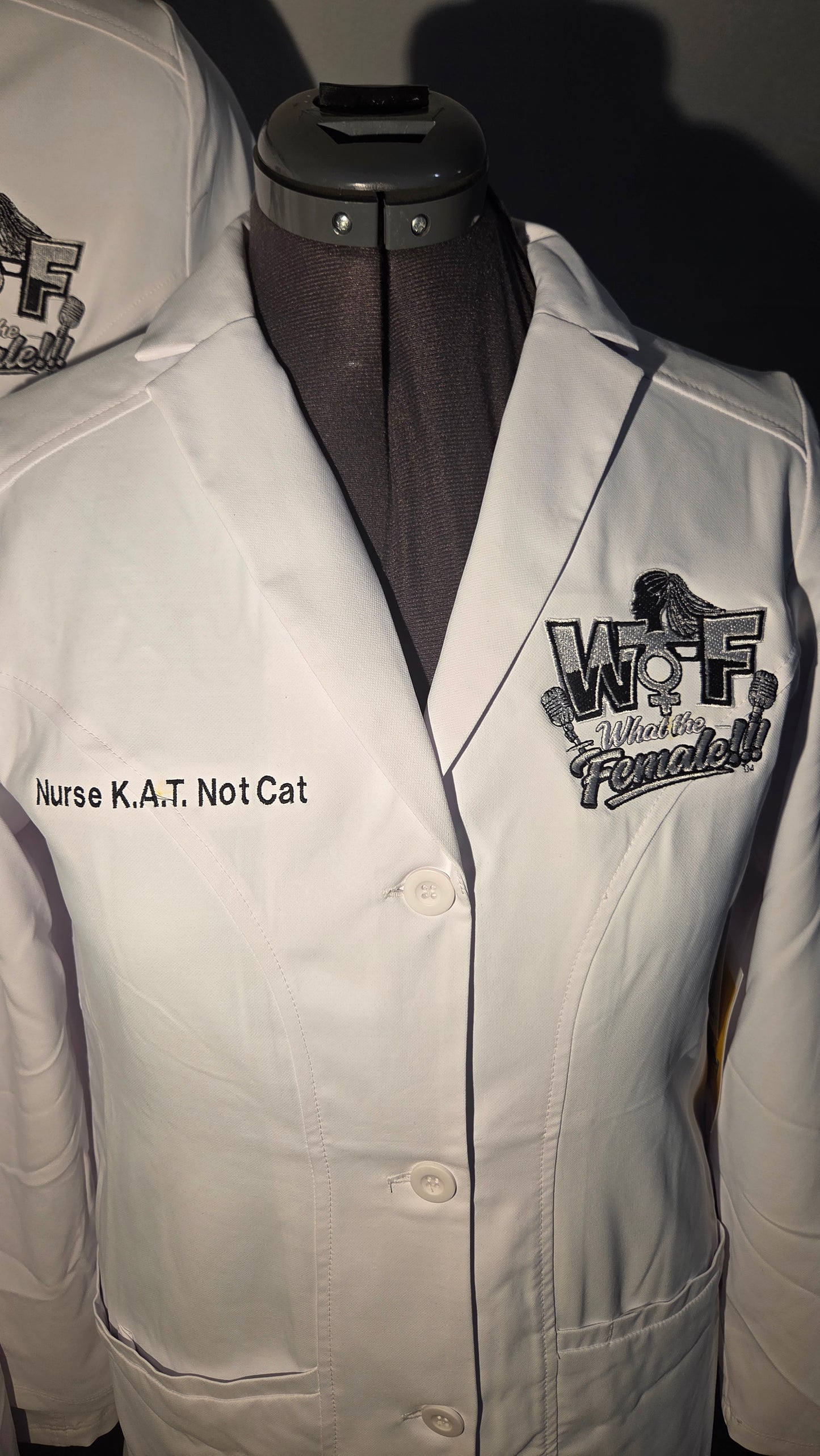 WTF left chest logo and monogram