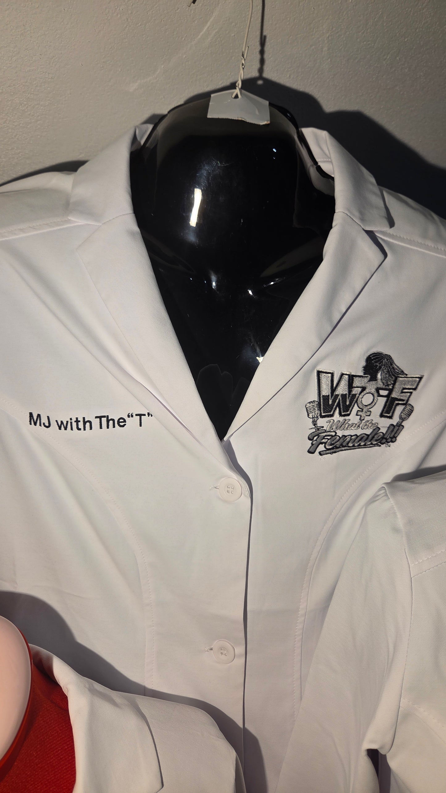 WTF left chest logo and monogram