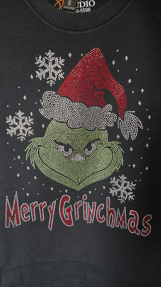 Grinch Rhinestone Tee