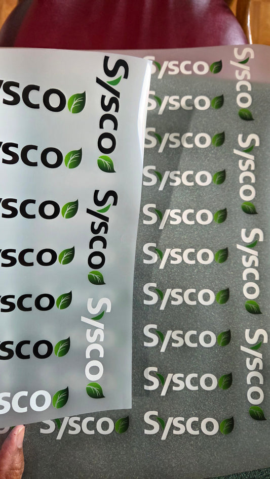SYSCO DTF Transfers (3 inch)