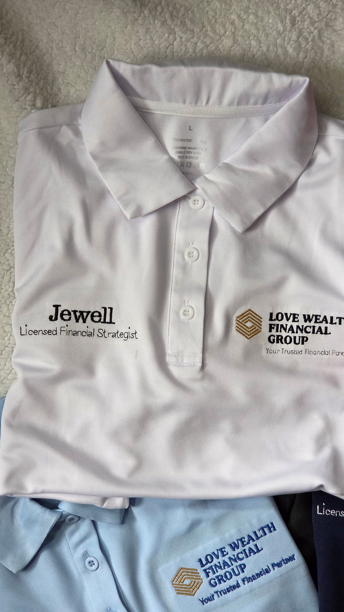 Love Wealth Embroidered Polo